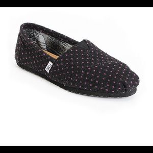 Toms Classic Black and Purple Dot